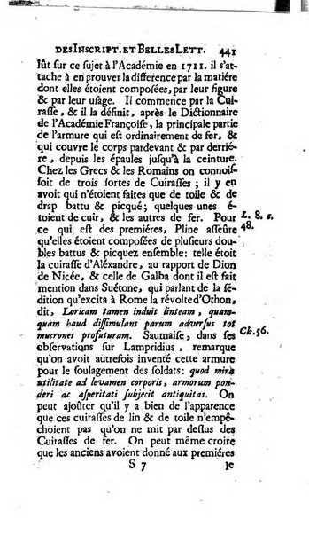 Histoire de l'Academie royale des inscriptions et belles lettres depuis son establissement jusqu'à present avec les Mémoires de littérature tirez des registres de cette Académie..