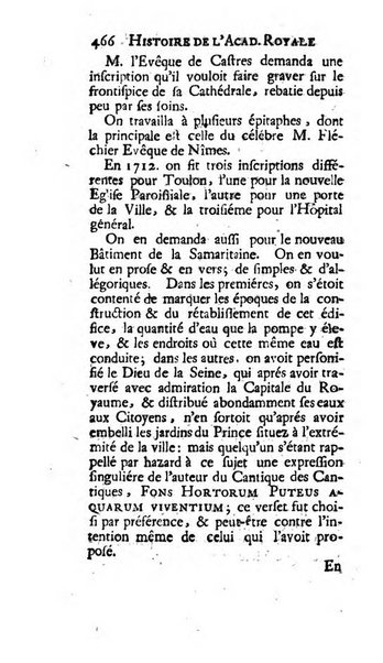 Histoire de l'Academie royale des inscriptions et belles lettres depuis son establissement jusqu'à present avec les Mémoires de littérature tirez des registres de cette Académie..