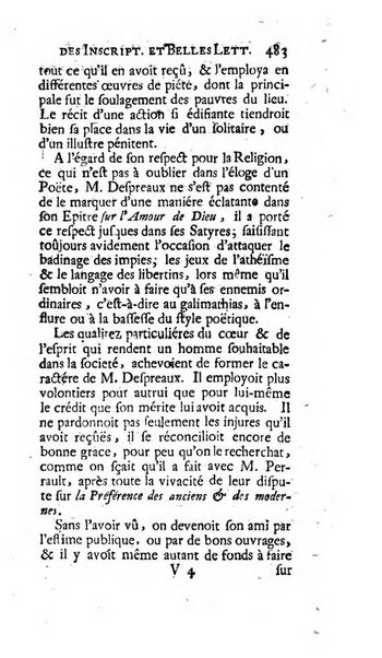 Histoire de l'Academie royale des inscriptions et belles lettres depuis son establissement jusqu'à present avec les Mémoires de littérature tirez des registres de cette Académie..