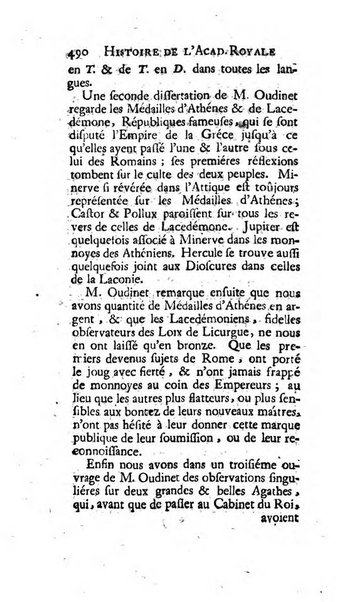 Histoire de l'Academie royale des inscriptions et belles lettres depuis son establissement jusqu'à present avec les Mémoires de littérature tirez des registres de cette Académie..