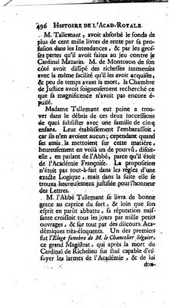 Histoire de l'Academie royale des inscriptions et belles lettres depuis son establissement jusqu'à present avec les Mémoires de littérature tirez des registres de cette Académie..