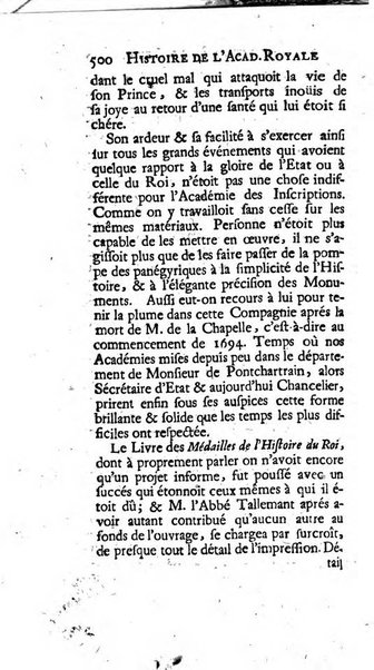 Histoire de l'Academie royale des inscriptions et belles lettres depuis son establissement jusqu'à present avec les Mémoires de littérature tirez des registres de cette Académie..