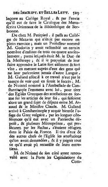 Histoire de l'Academie royale des inscriptions et belles lettres depuis son establissement jusqu'à present avec les Mémoires de littérature tirez des registres de cette Académie..