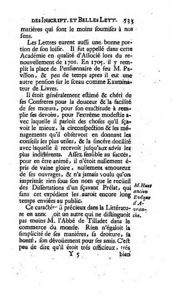 Histoire de l'Academie royale des inscriptions et belles lettres depuis son establissement jusqu'à present avec les Mémoires de littérature tirez des registres de cette Académie..