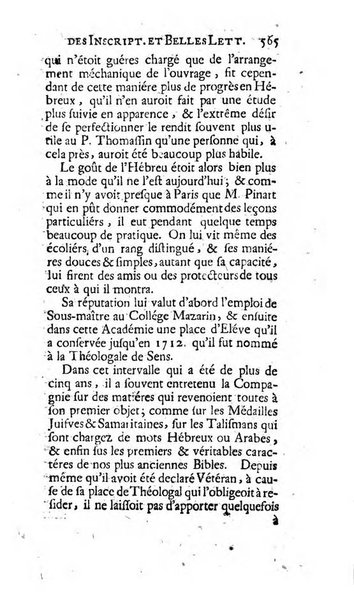 Histoire de l'Academie royale des inscriptions et belles lettres depuis son establissement jusqu'à present avec les Mémoires de littérature tirez des registres de cette Académie..