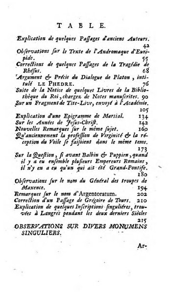 Histoire de l'Academie royale des inscriptions et belles lettres depuis son establissement jusqu'à present avec les Mémoires de littérature tirez des registres de cette Académie..