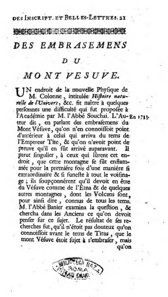 Histoire de l'Academie royale des inscriptions et belles lettres depuis son establissement jusqu'à present avec les Mémoires de littérature tirez des registres de cette Académie..