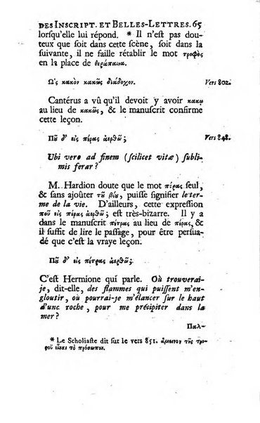 Histoire de l'Academie royale des inscriptions et belles lettres depuis son establissement jusqu'à present avec les Mémoires de littérature tirez des registres de cette Académie..