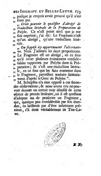 Histoire de l'Academie royale des inscriptions et belles lettres depuis son establissement jusqu'à present avec les Mémoires de littérature tirez des registres de cette Académie..