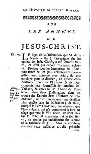 Histoire de l'Academie royale des inscriptions et belles lettres depuis son establissement jusqu'à present avec les Mémoires de littérature tirez des registres de cette Académie..