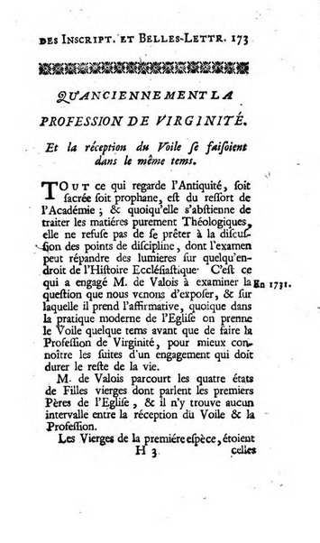 Histoire de l'Academie royale des inscriptions et belles lettres depuis son establissement jusqu'à present avec les Mémoires de littérature tirez des registres de cette Académie..