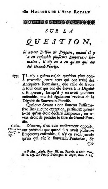 Histoire de l'Academie royale des inscriptions et belles lettres depuis son establissement jusqu'à present avec les Mémoires de littérature tirez des registres de cette Académie..