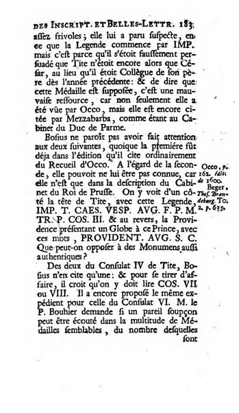 Histoire de l'Academie royale des inscriptions et belles lettres depuis son establissement jusqu'à present avec les Mémoires de littérature tirez des registres de cette Académie..