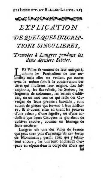 Histoire de l'Academie royale des inscriptions et belles lettres depuis son establissement jusqu'à present avec les Mémoires de littérature tirez des registres de cette Académie..