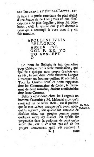 Histoire de l'Academie royale des inscriptions et belles lettres depuis son establissement jusqu'à present avec les Mémoires de littérature tirez des registres de cette Académie..