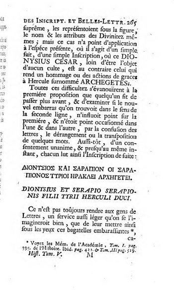 Histoire de l'Academie royale des inscriptions et belles lettres depuis son establissement jusqu'à present avec les Mémoires de littérature tirez des registres de cette Académie..