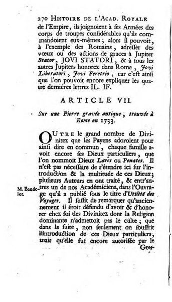 Histoire de l'Academie royale des inscriptions et belles lettres depuis son establissement jusqu'à present avec les Mémoires de littérature tirez des registres de cette Académie..