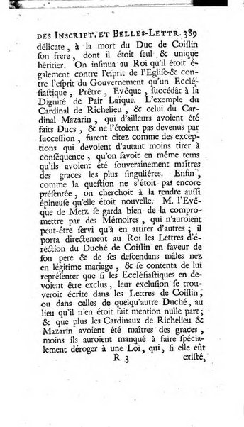 Histoire de l'Academie royale des inscriptions et belles lettres depuis son establissement jusqu'à present avec les Mémoires de littérature tirez des registres de cette Académie..