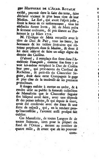 Histoire de l'Academie royale des inscriptions et belles lettres depuis son establissement jusqu'à present avec les Mémoires de littérature tirez des registres de cette Académie..