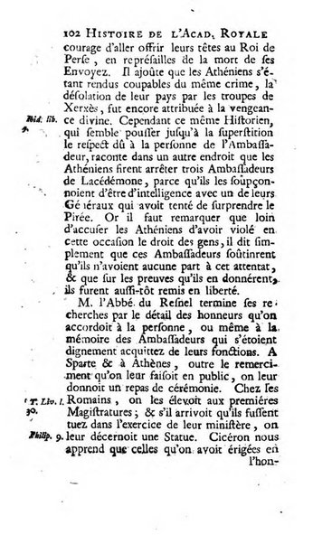 Histoire de l'Academie royale des inscriptions et belles lettres depuis son establissement jusqu'à present avec les Mémoires de littérature tirez des registres de cette Académie..