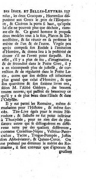 Histoire de l'Academie royale des inscriptions et belles lettres depuis son establissement jusqu'à present avec les Mémoires de littérature tirez des registres de cette Académie..