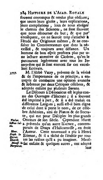 Histoire de l'Academie royale des inscriptions et belles lettres depuis son establissement jusqu'à present avec les Mémoires de littérature tirez des registres de cette Académie..