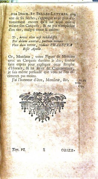 Histoire de l'Academie royale des inscriptions et belles lettres depuis son establissement jusqu'à present avec les Mémoires de littérature tirez des registres de cette Académie..