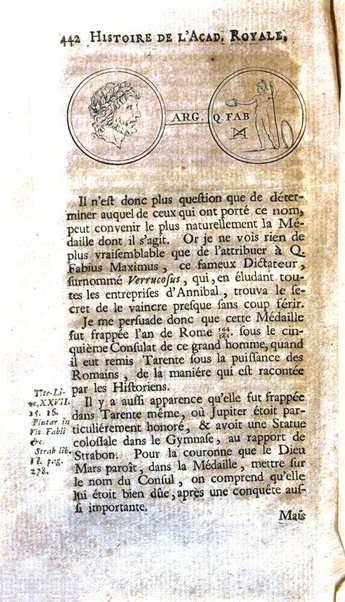 Histoire de l'Academie royale des inscriptions et belles lettres depuis son establissement jusqu'à present avec les Mémoires de littérature tirez des registres de cette Académie..