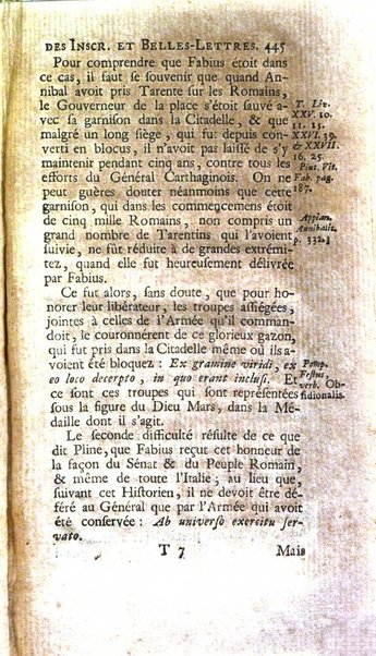 Histoire de l'Academie royale des inscriptions et belles lettres depuis son establissement jusqu'à present avec les Mémoires de littérature tirez des registres de cette Académie..