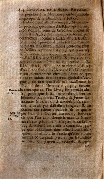 Histoire de l'Academie royale des inscriptions et belles lettres depuis son establissement jusqu'à present avec les Mémoires de littérature tirez des registres de cette Académie..