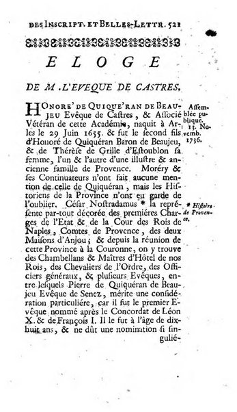 Histoire de l'Academie royale des inscriptions et belles lettres depuis son establissement jusqu'à present avec les Mémoires de littérature tirez des registres de cette Académie..