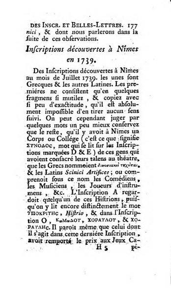 Histoire de l'Academie royale des inscriptions et belles lettres depuis son establissement jusqu'à present avec les Mémoires de littérature tirez des registres de cette Académie..