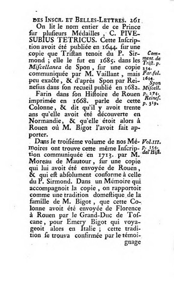 Histoire de l'Academie royale des inscriptions et belles lettres depuis son establissement jusqu'à present avec les Mémoires de littérature tirez des registres de cette Académie..