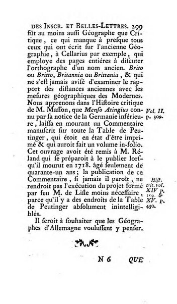 Histoire de l'Academie royale des inscriptions et belles lettres depuis son establissement jusqu'à present avec les Mémoires de littérature tirez des registres de cette Académie..