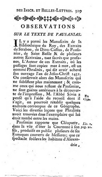 Histoire de l'Academie royale des inscriptions et belles lettres depuis son establissement jusqu'à present avec les Mémoires de littérature tirez des registres de cette Académie..