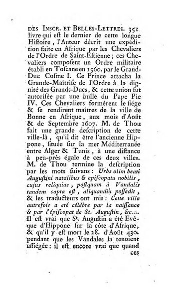 Histoire de l'Academie royale des inscriptions et belles lettres depuis son establissement jusqu'à present avec les Mémoires de littérature tirez des registres de cette Académie..