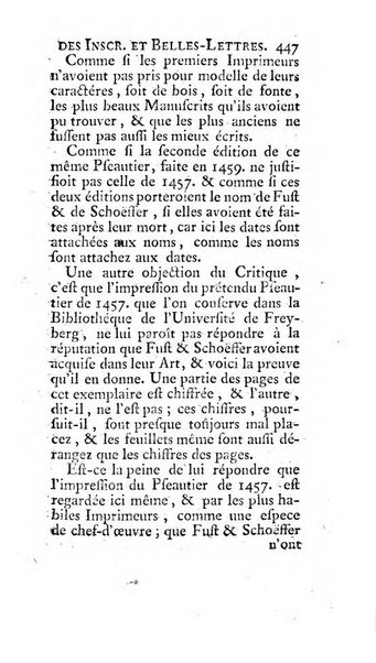 Histoire de l'Academie royale des inscriptions et belles lettres depuis son establissement jusqu'à present avec les Mémoires de littérature tirez des registres de cette Académie..