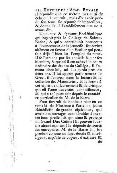 Histoire de l'Academie royale des inscriptions et belles lettres depuis son establissement jusqu'à present avec les Mémoires de littérature tirez des registres de cette Académie..