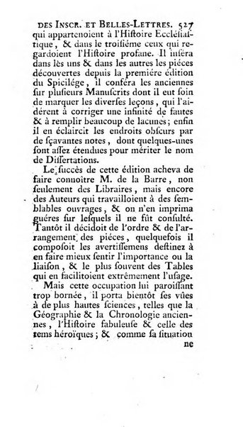 Histoire de l'Academie royale des inscriptions et belles lettres depuis son establissement jusqu'à present avec les Mémoires de littérature tirez des registres de cette Académie..