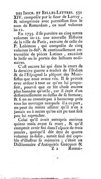 Histoire de l'Academie royale des inscriptions et belles lettres depuis son establissement jusqu'à present avec les Mémoires de littérature tirez des registres de cette Académie..