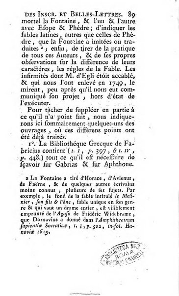 Histoire de l'Academie royale des inscriptions et belles lettres depuis son establissement jusqu'à present avec les Mémoires de littérature tirez des registres de cette Académie..