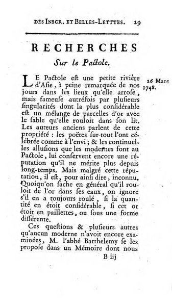 Histoire de l'Academie royale des inscriptions et belles lettres depuis son establissement jusqu'à present avec les Mémoires de littérature tirez des registres de cette Académie..