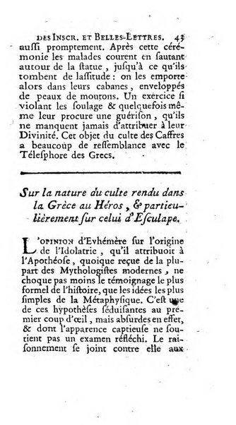 Histoire de l'Academie royale des inscriptions et belles lettres depuis son establissement jusqu'à present avec les Mémoires de littérature tirez des registres de cette Académie..