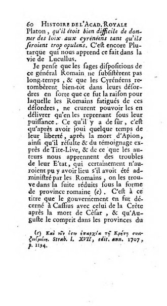 Histoire de l'Academie royale des inscriptions et belles lettres depuis son establissement jusqu'à present avec les Mémoires de littérature tirez des registres de cette Académie..