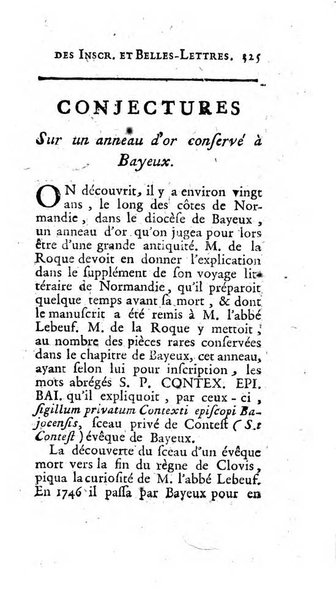 Histoire de l'Academie royale des inscriptions et belles lettres depuis son establissement jusqu'à present avec les Mémoires de littérature tirez des registres de cette Académie..