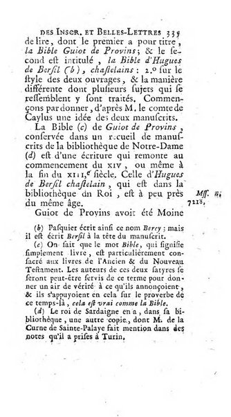 Histoire de l'Academie royale des inscriptions et belles lettres depuis son establissement jusqu'à present avec les Mémoires de littérature tirez des registres de cette Académie..