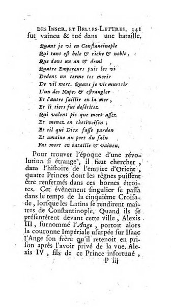 Histoire de l'Academie royale des inscriptions et belles lettres depuis son establissement jusqu'à present avec les Mémoires de littérature tirez des registres de cette Académie..