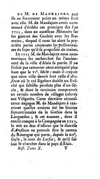 Histoire de l'Academie royale des inscriptions et belles lettres depuis son establissement jusqu'à present avec les Mémoires de littérature tirez des registres de cette Académie..