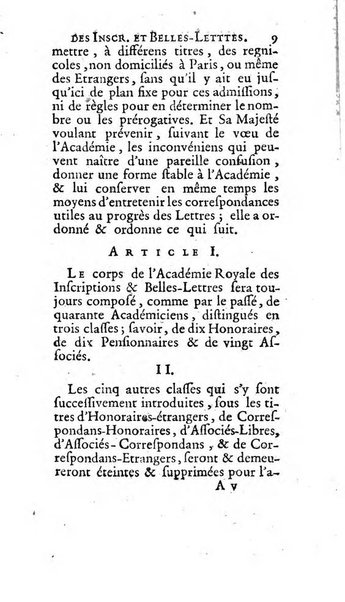 Histoire de l'Academie royale des inscriptions et belles lettres depuis son establissement jusqu'à present avec les Mémoires de littérature tirez des registres de cette Académie..