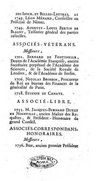 Histoire de l'Academie royale des inscriptions et belles lettres depuis son establissement jusqu'à present avec les Mémoires de littérature tirez des registres de cette Académie..